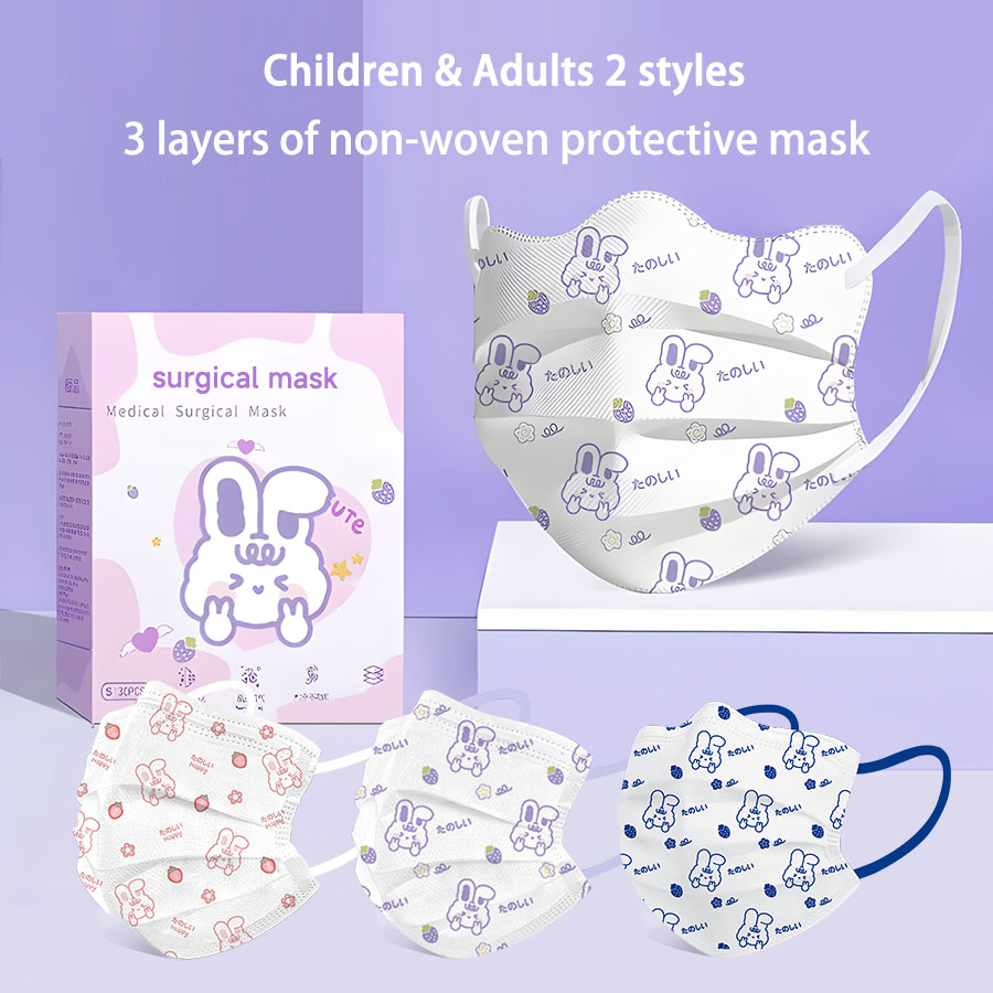 Kids Face Mask - Cartoon Face Mask Adult Children Women