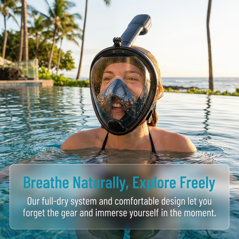 Safe Waterproof Snorkeling Div – обзор и цена Anti Pollution Mask