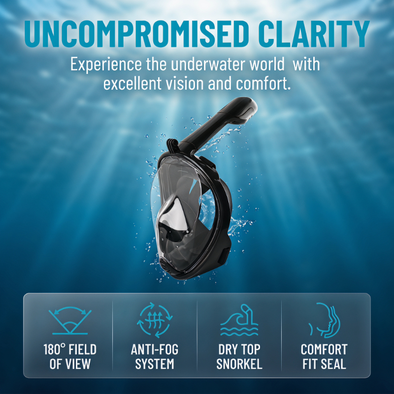 Safe Waterproof Snorkeling Div – обзор и цена Anti Pollution Mask
