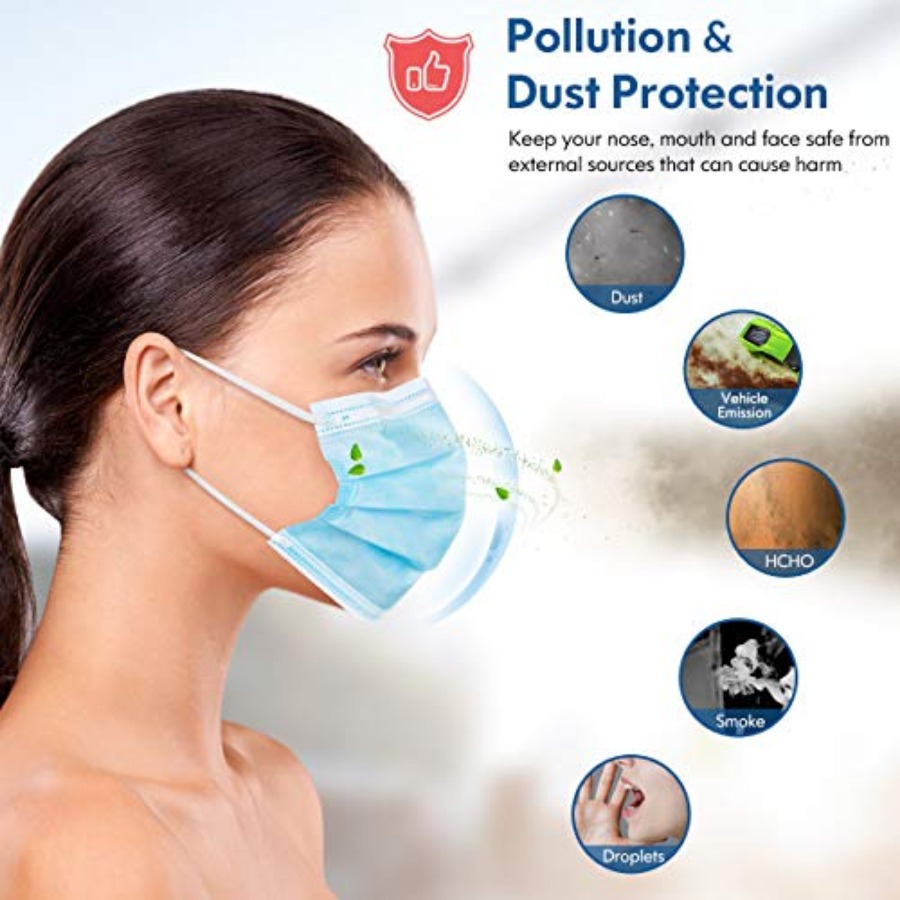 Face Mask Disposable Adults 3P – обзор и цена Disposable Mask Blue