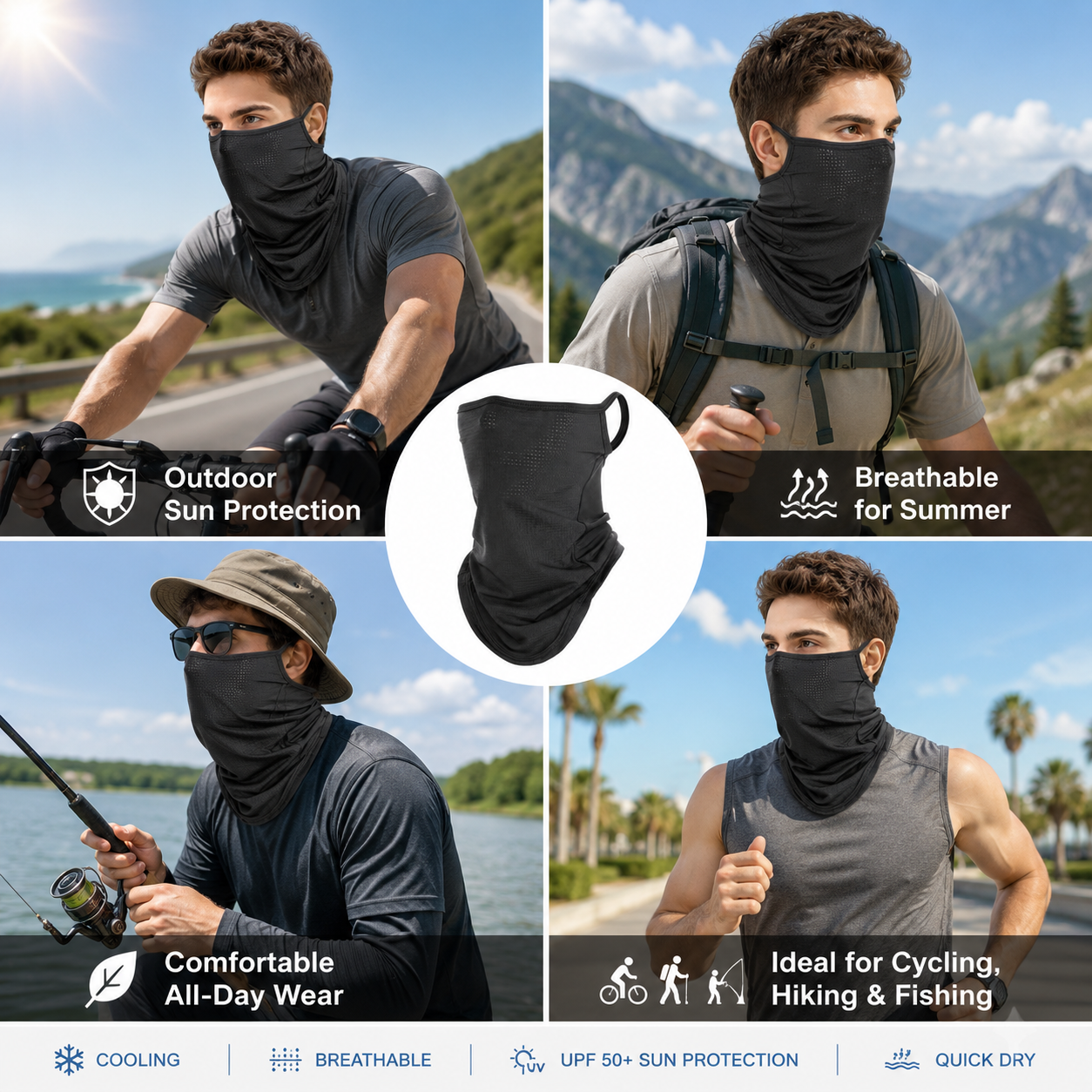 Breathable Quick-Dry Neck Gait – обзор и цена Respirator Half Face