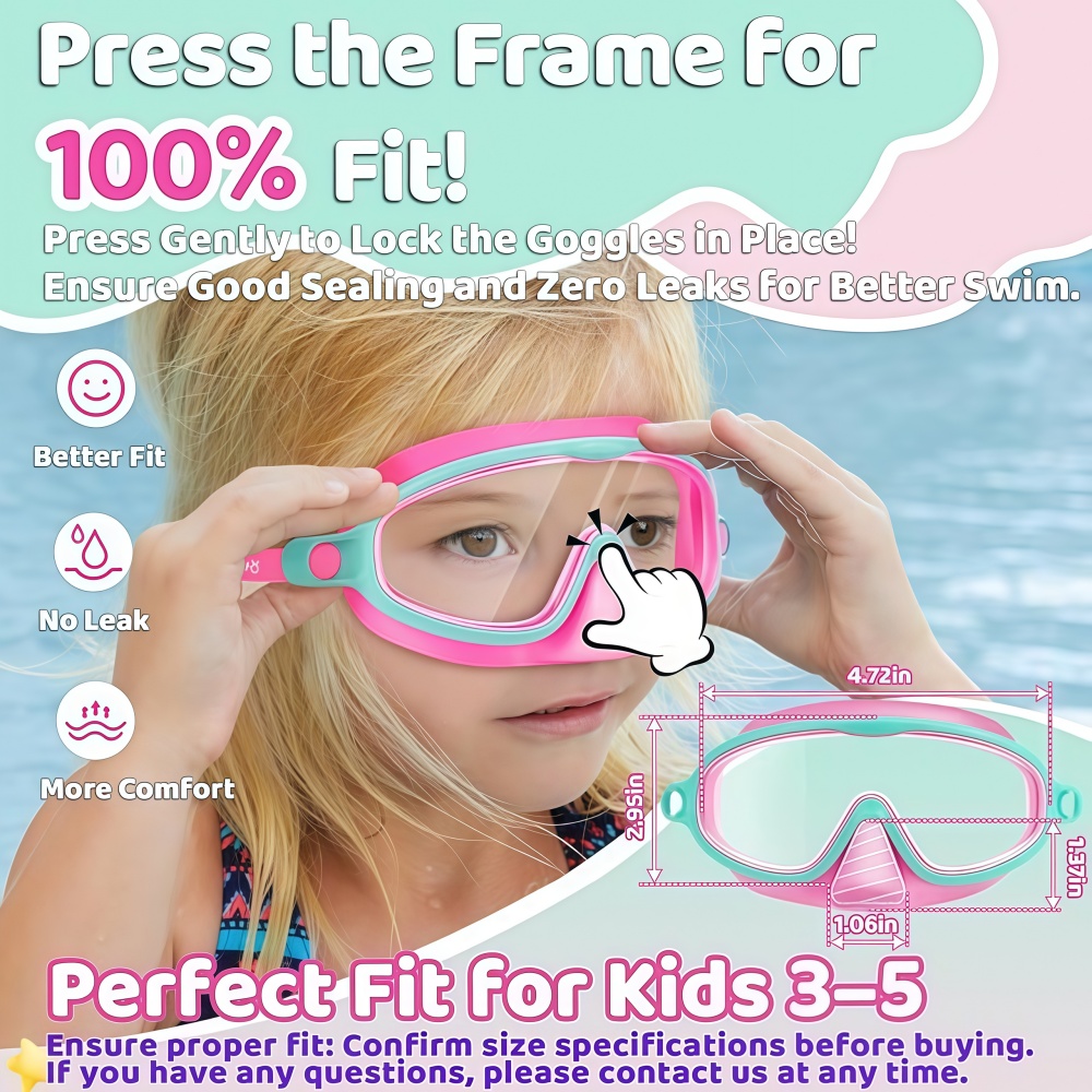 Kids Swim Goggles with Nose Co – обзор и цена Anti Pollution Mask