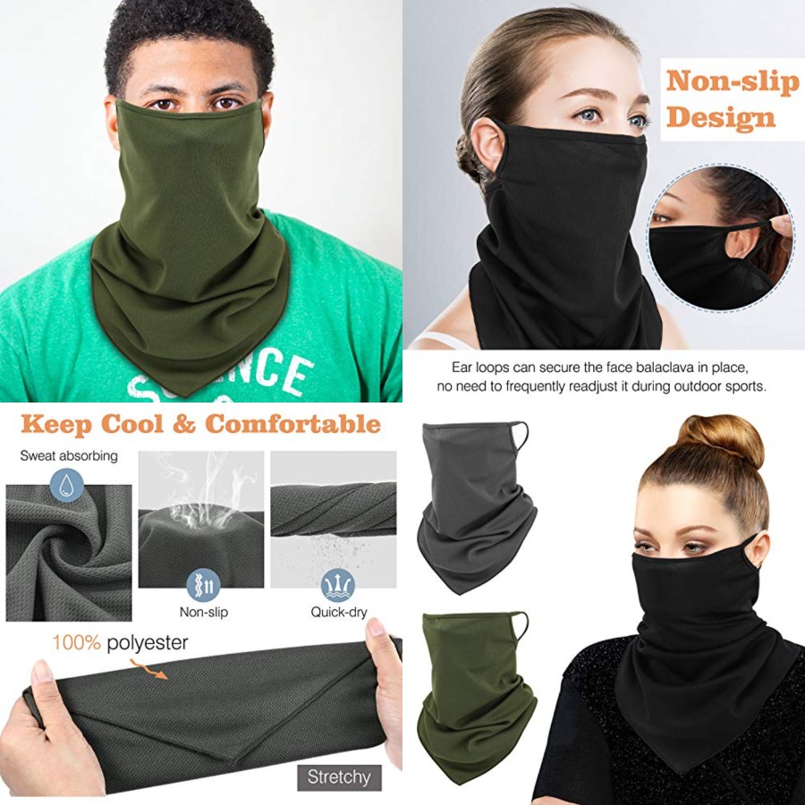 Scarf Mask Bandana with Ear Lo – обзор и цена Black Face Mask Pack