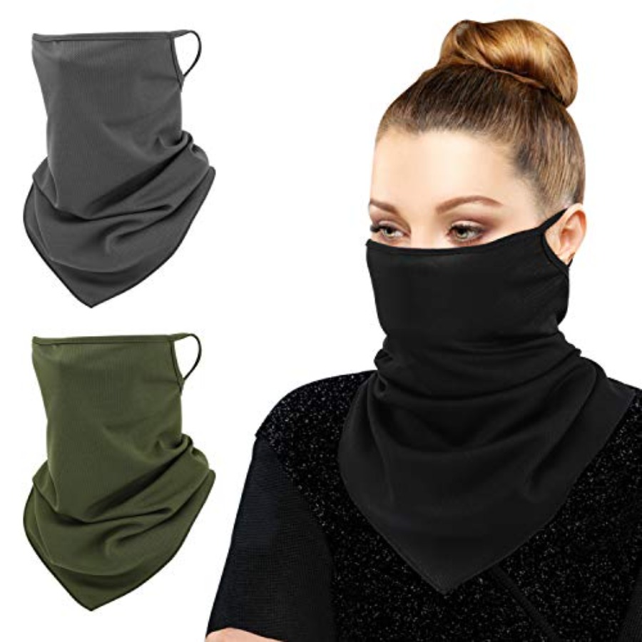 Scarf Mask Bandana with Ear Lo – обзор и цена Black Face Mask Pack
