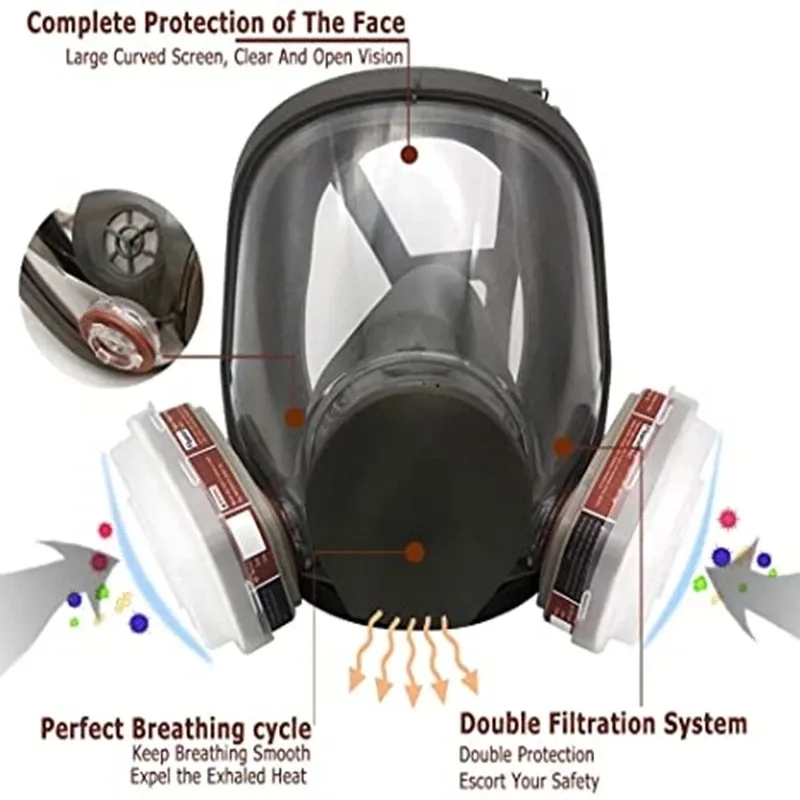 Large Size 6800 Gas Mask Full  – обзор и цена Kn95 Respirator Mask