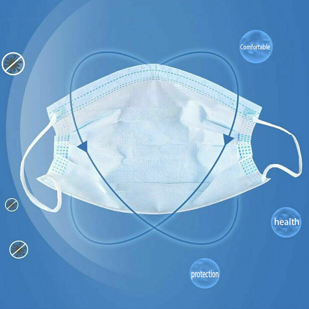 50piece Disposable Face Masks  – обзор и цена Disposable Mask Blue