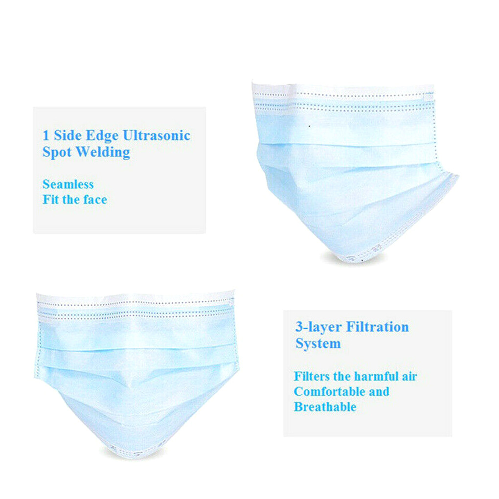 50piece Disposable Face Masks  – обзор и цена Disposable Mask Blue