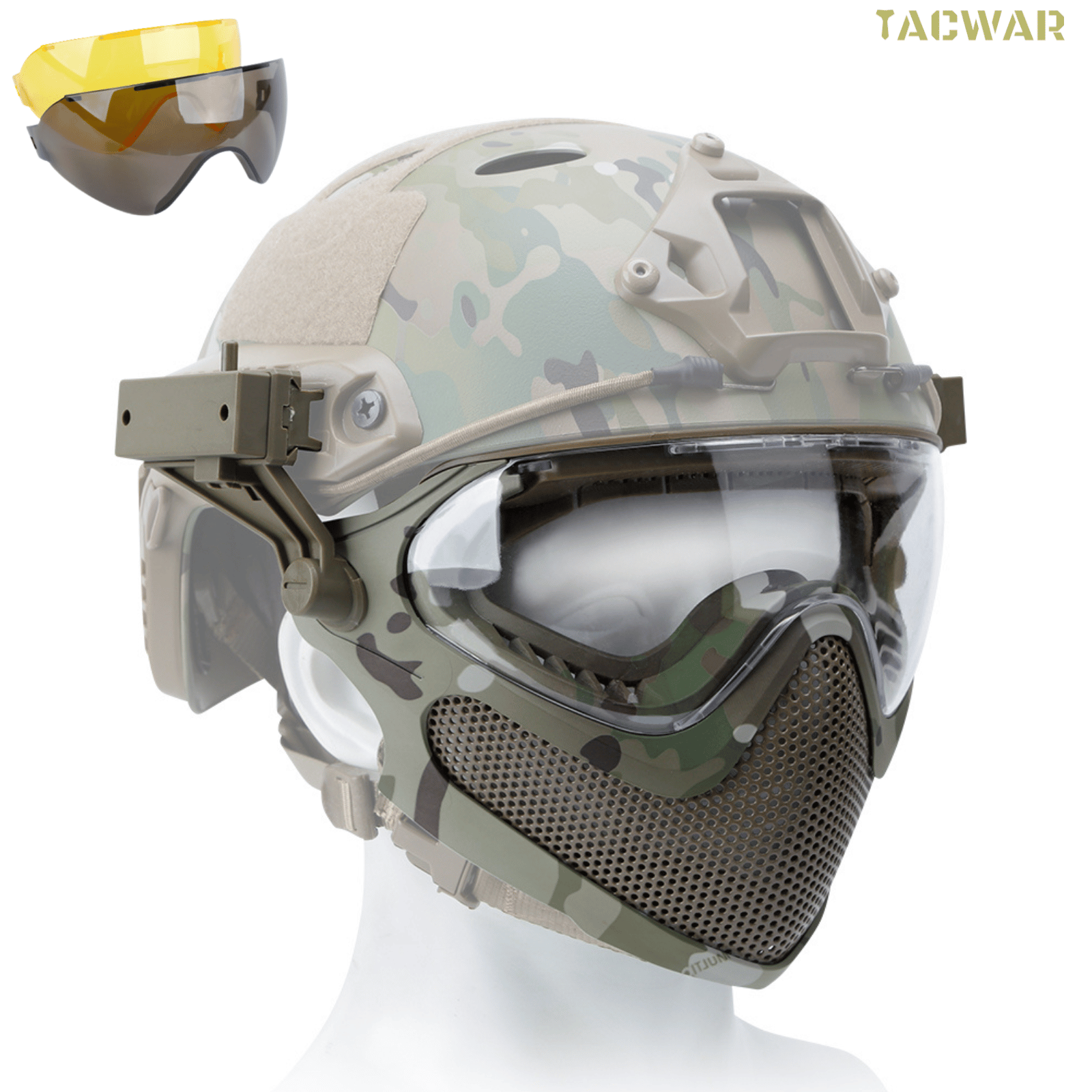 Airsoft Steel Mesh Mask Full F – обзор и цена Anti Pollution Mask