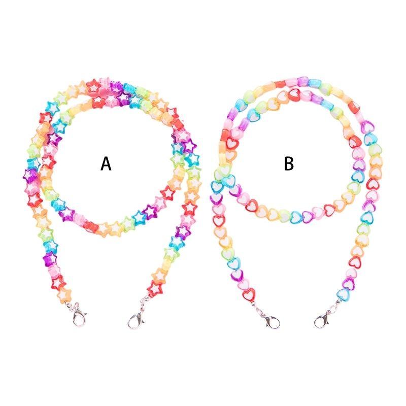 A52E Kids Acrylic Rainbow Colo – обзор и цена Mask Chain Holder