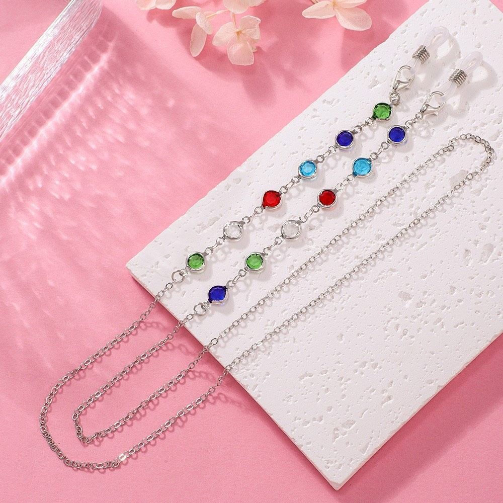 Trendy Colorful Crystal Beads  – обзор и цена Mask Chain Holder